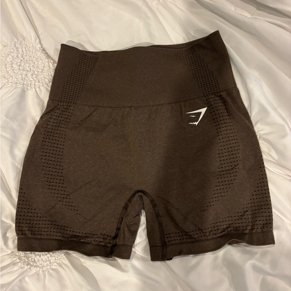 Gymshark brown vital seamless shorts